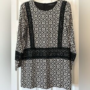 Dress mini black white size S